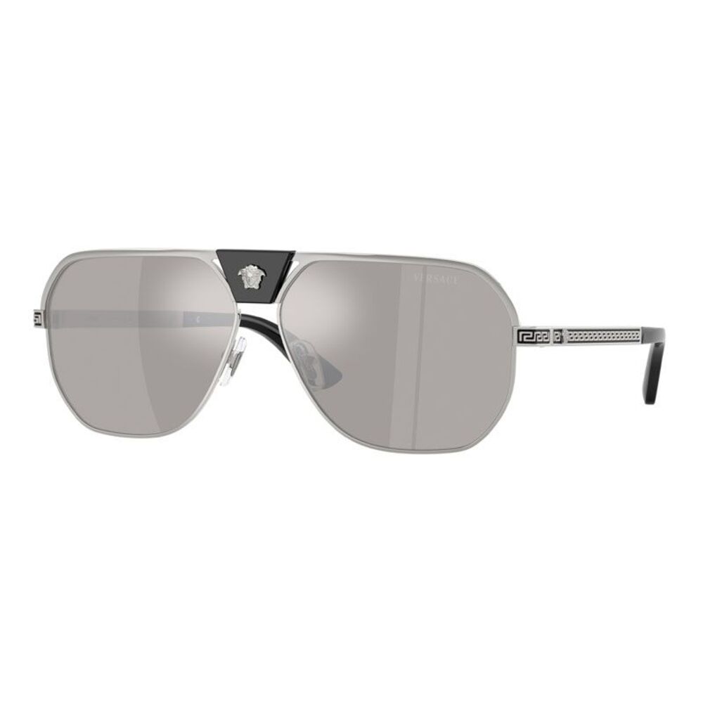 Versace Sunglasses Aviator Full Rim, Black Frame and Grey Lens VE2294100287